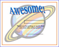 Awesome Solar System Project