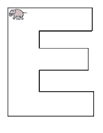 Letter E