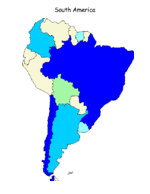 Map of South America