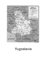 Map of Yugoslavia